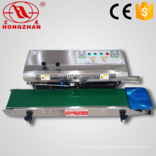 Semi automática contínua calor aferidor impulso máquinas com caráter impressora para embalagem sacos de selagem